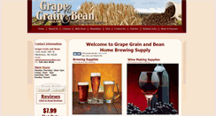 Desktop Screenshot of grapegrainandbean.com